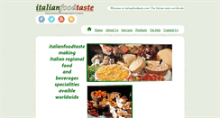 Desktop Screenshot of italianfoodtaste.com