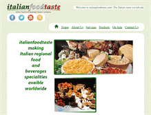 Tablet Screenshot of italianfoodtaste.com
